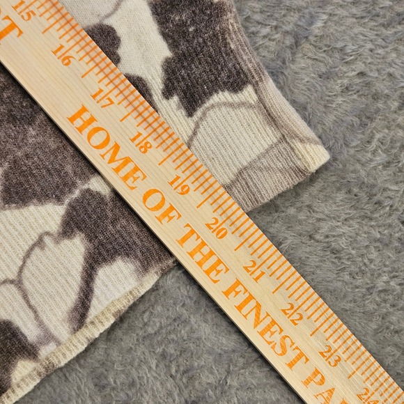 Jaymee Papell Neiman Marcus Vintage Lambswool Angora Floral Sweater Cream M - Picture 13 of 14